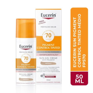 Sun Pigment Control Gel Creme Tinted Médio FPS 70 50ml
